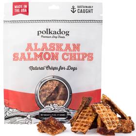 Polkadog 895879002107 Crunchy Alaskan Salmon Chips Single 2.75 Ounce Pack Of 1