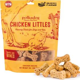 Bbcl8 Polkadog Chicken Littles Bone Shaped Dog Treats 8 Ounce Pack Of 1