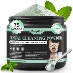 I-pd-mckdp-pp-150g Poppaw Dog Dental Powder Teeth Cleaning With 6b Cfu Probiotics Enzymes And A