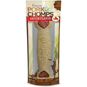 Dt523v Pork Chomps Crunchy Bacon Flavor Dog Chew 7-inch Bone For Healthy Chewing 1 Pack