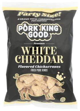7oz-wc Pork King Good White Cheddar Rinds 7 Oz Family Size Ounce Pack Of 1