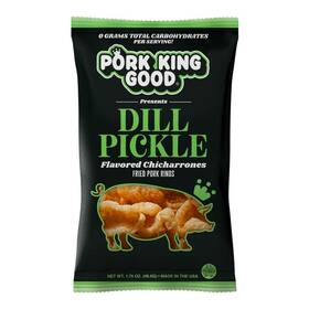 Pork King Good 850008538186 Dill Pickle Rinds Chicharrones 1.75 Ounce Pack Of 4