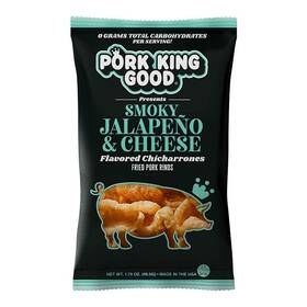 Pork King Good 850008538551 Smoky Jalape O And Cheese Rinds 1.75 Ounce Pack Of 4