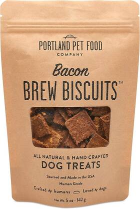 Tr-baconb-1 Portland Pet Food Company Bacon Brew Biscuit Dog Treats All Natural Human-grade Usa-s