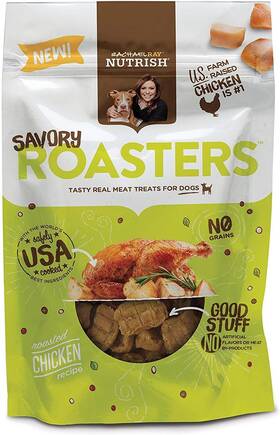 82738 Post Consumer Brands Rachael Ray Nutrish Savory Roasters Real Meat Dog Treats Roasted Chicken Recipe