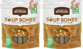 82768 Post Consumer Brands Llc Nutrish Soup Bones Premium Dog Chews With Real Chicken And Veggies Soft Texture