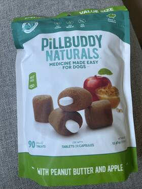 Pbnpba-90ct Presidio Pill Buddy Naturals Pillbuddy Peanut Butter And Apple 90 Count