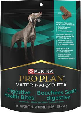 00038100183903 Pro Plan Veterinary Diets Purina Digestive Health Bites Dog Treat Chews - 16 Oz