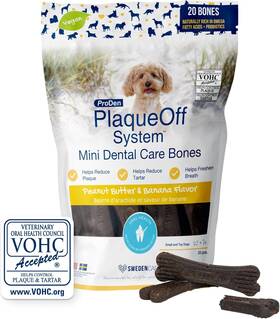 Pddcb8 Proden Plaqueoff Sytem Mini Dental Care Bones - 12 Ounce Pack Of 1 Brown