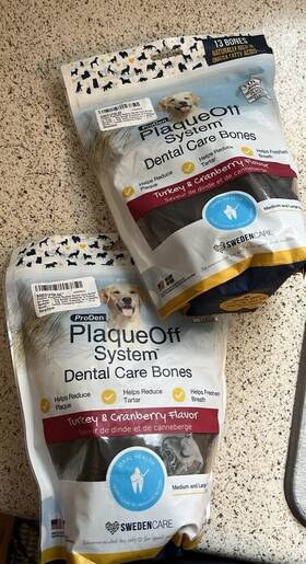 Prd63931 Proden Plaqueoff System Dental Care Bones For Dogs Turkey And Cranberry 13 17