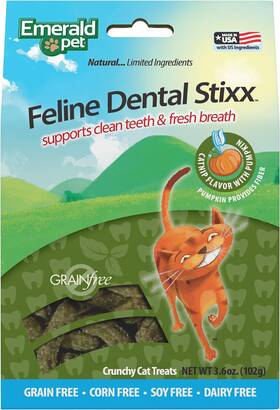 00654-ccns Products Feline Dental Sticks With Pumpkin Grain Free 3.6 Oz