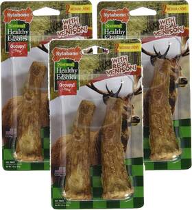 Products 705353487606 3 Pack Healthy Edibles Edible Antler Real Venison Dog Treats 2 Each