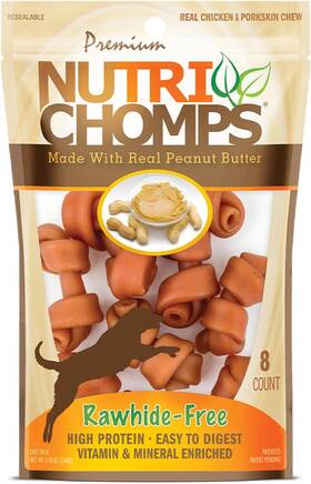 Nt064v Proxxi Nutrichomps Dog Chews 2.5-inch Knots Easy To Digest Rawhide-free Treats
