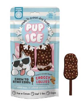 7246 Pup Ice Choccy Lollies Peanut Butter And Chocolate 2pk
