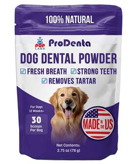 Pup Labs 198168583159 All-natural Dog Breath Freshener Teeth Cleaning Powder Against Leaky Gums