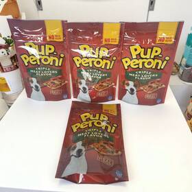 Pup-peroni 079100772438 Pupperoni Triple Meat Lovers 4 Pack - Soft Chewy Dog Treats