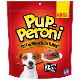 Pup-peroni 079100836277 Dog Treats Filet Mignon And Bacon Flavors 22.5 Ounce Made With Real Steak