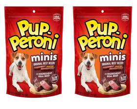 Pup-peroni 079100993765 Minis Dog Treats Original Beef Flavor 5.6-ounce Bag 2 Pack