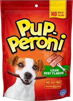Pup-peroni 521583270067 Treats Lean Beef Flavor Chewy Dog Snacks 5.6oz 6 Pack