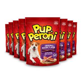 8.29e Pup-peroni 11 Dog Treats Original Bacon Flavor 5.6 Ounce Pack Of 8 Brown