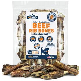 Pupdawgs 850046484100 Single Ingredient Dog Bones - Made In Usa Small Beef Rib Natural Do