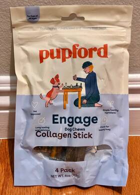 Pupford 850051644049 Collagen Stick Dog Chews - 4 Oz/4 Pack 04/18/2026 New