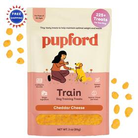 Pupford 850051644308 Training Treats For Dogs Puppies Cheddar 3 Oz Single Ingredient Bites