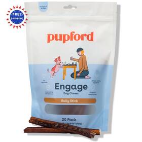 Pupford 850980008004 Bully Sticks For Dogs And Puppies 6 20 Count Thick Smoked Improved Smell
