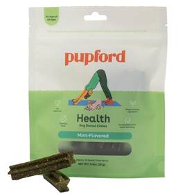 Pupford 850980008608 Dental Chews For Dogs Freshens Breath Scrapes Plaque Safe Gut