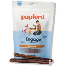 A-165 Pupford Thick Bully Sticks For Dogs And Puppies Smoked Improved Smell Natural Lo