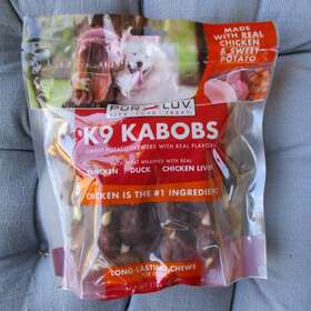 Pur Luv 818145019425 K9 Kabobs Dog Chews With Real Chicken Duck And Sweet Potato 3/18/24