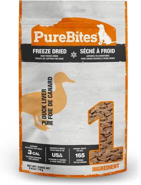 Pb000741 Pure Treats Inc. Purebites Duck Freeze Dried Dog 1 Ingredient Made In Usa 2.61oz
