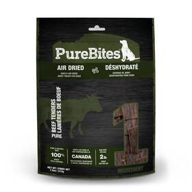 1pbjk213bj24 Purebites 100 Natural Beef Jerky Dog Treats 7.5oz High Protein Made In Canada