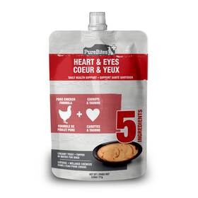 Purebites 1pbsq71hhfr15 Plus Squeezables Dog Treat Topper 71g Heart And Eyes 5 Ingredients Case