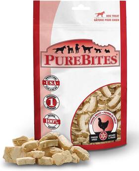 Purebites 313034986920 Chicken Breast Freeze Dried Dog Treats 3oz Bags. 3 Bags Total