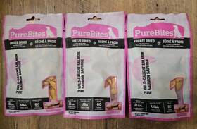 Purebites 878968001168 3 Pack Freeze-dried Salmon Dog Training Treats 1.16oz / 33g X3 New