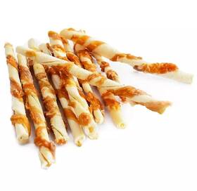 Pp605491 Purepet Healthy Real Natural Chicken Wrapped Beefhide Twist Bulk Packs Digestible Tasty