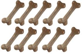 Ppzx6432 Purepet Femur Shaped Dog Bone Dental Teeth And Gum Health Flavored Chew Toy 5 Or 10 Pack