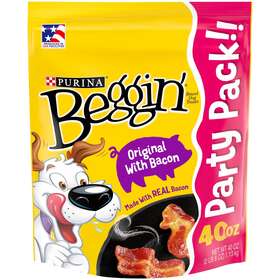 0003810017663912459007 Purina Begginft Real Bacon Soft Treats For Dogs 40 Oz Pouch