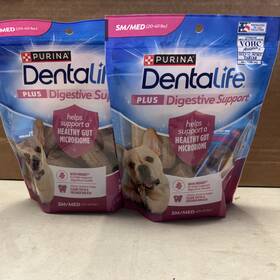 Purina 017800100816 2pk Dentalife Plus Digestive Support Sm/med Dogs 20-40 Lbs 16ct Exp 3/26