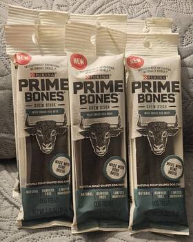 Purina 038100101006 Prime Bones Chew Sticks Rawhide Free Limited Ingredients 6 Packs