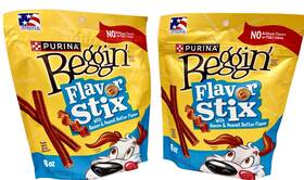 Purina 038100102829 Beggin Flavor Stix With Bacon And Peanut Butter 2 Pack- 8 Oz. Each