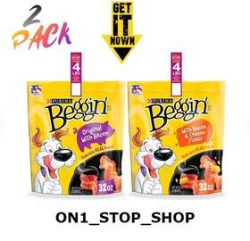 17422 Purina Begginft Strips Meat Dog Treats Bacon And Cheese Flavors 32 Oz 2pk
