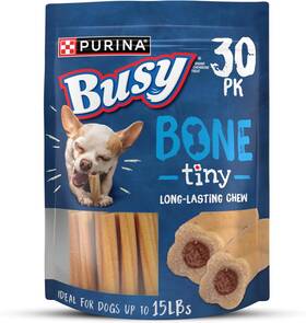 Purina 445005727782 Busy Bone Dog Chew Treats For Small Dogs Tiny 30 Count Pouch Made In Usa