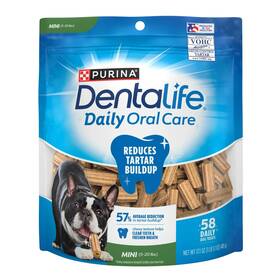 Purina 445017414403 Dentalife Chicken Dental Treats For Dogs 58 Ct Pouch