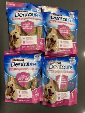 Purina 711181367232 4 Dentalife Plus Digestive 8 Each Dog Treats For Small/med Bb 3/25-9/25