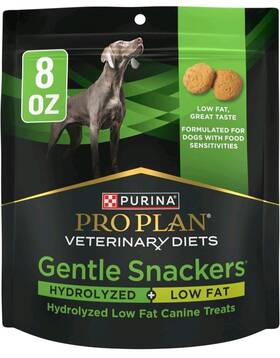 A251323 Purina Gentle Snackers Hydrolyzed Soy Protein Low Fat Dog Treats Biscuits 8oz