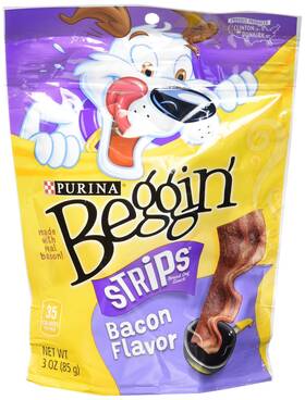 Purina Beggin 038100001306 Begginft Strips Original Bacon 3 Ounce Pack Of 1
