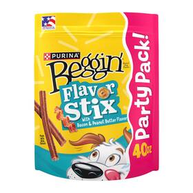 00038100102850 Purina Beggin 038100102850 Begginft Flavor Stix With Bacon And Peanut Butter Dog Chew