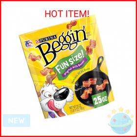 Purina Beggin 726084322493 Begginft With Real Meat Dog Treats Fun Size Original Bacon Flavor